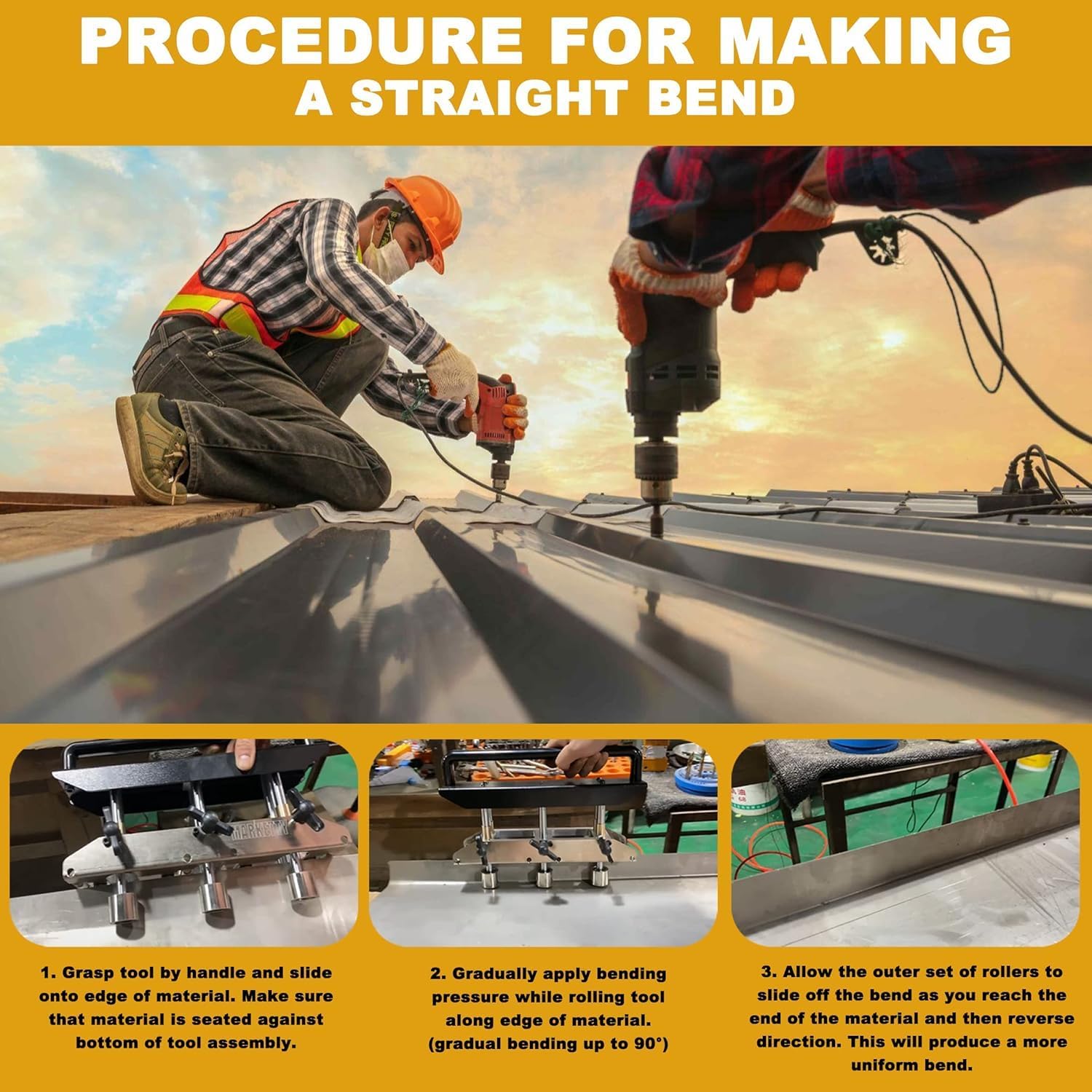 HEYOUTH Piegatrice Lamiera Manuale 90° - immagine 3