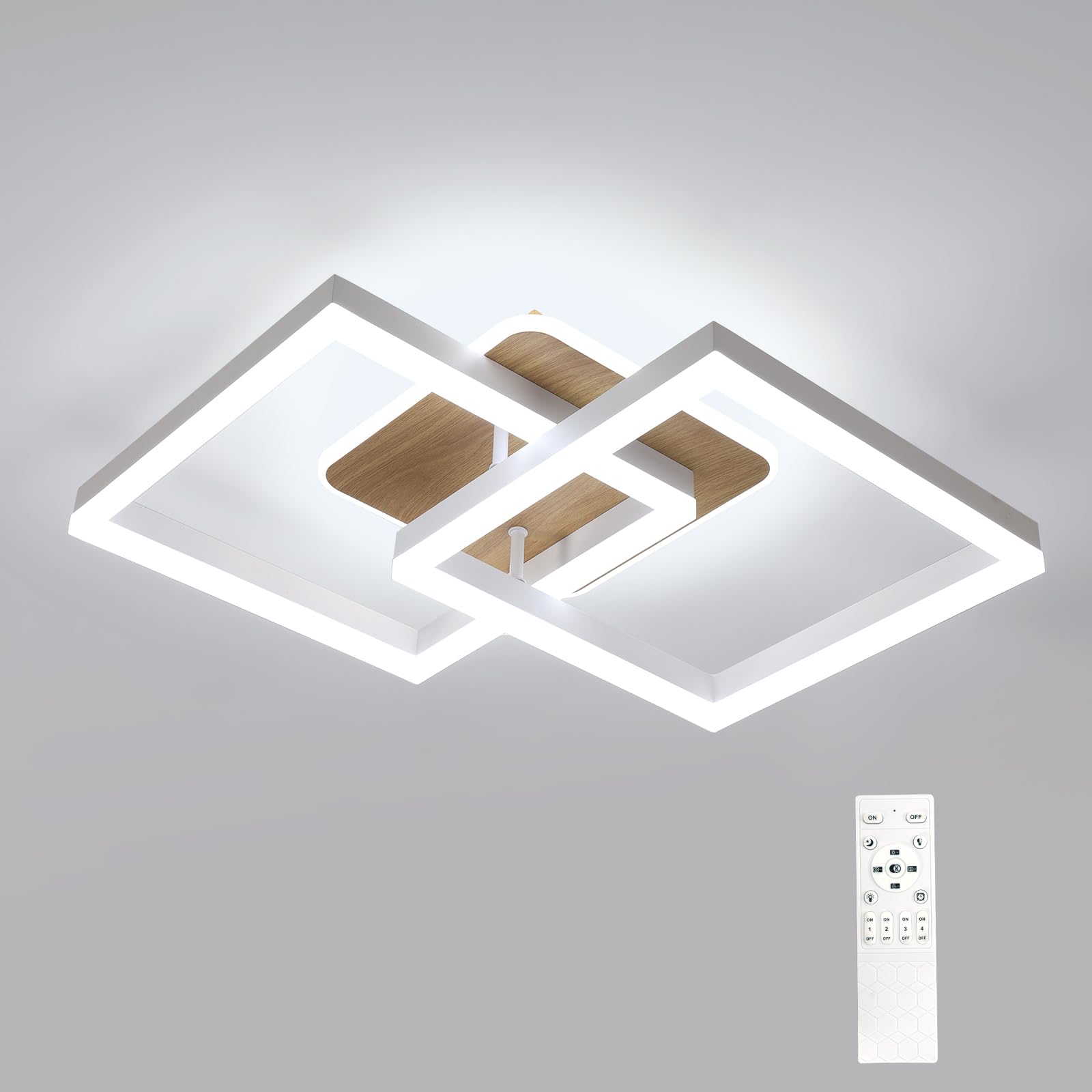 Riserva Plafoniera LED Soffitto Moderna 40W, Quadrata