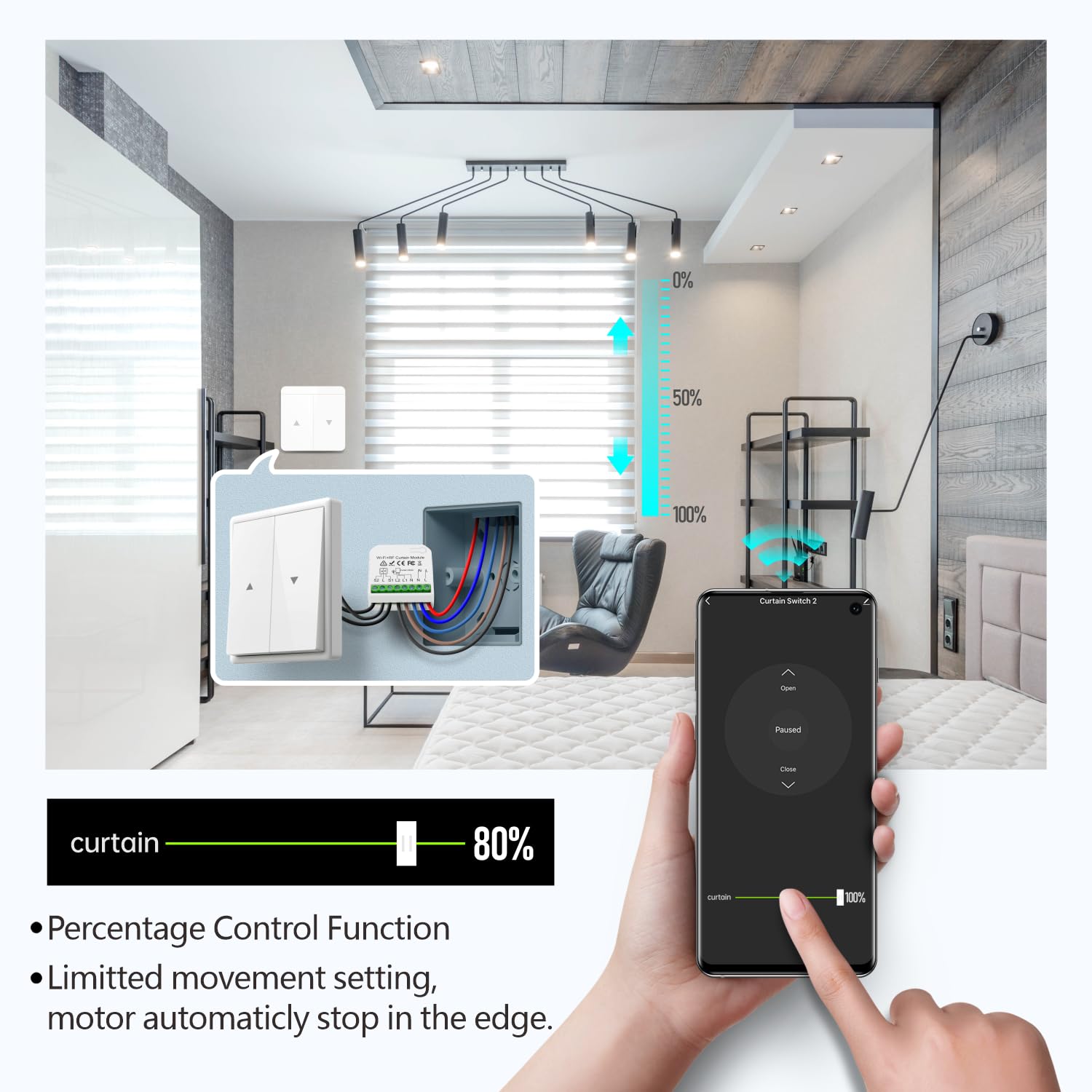 Dieserc Modulo Controllo Wireless Tapparelle AC 230V - immagine 6