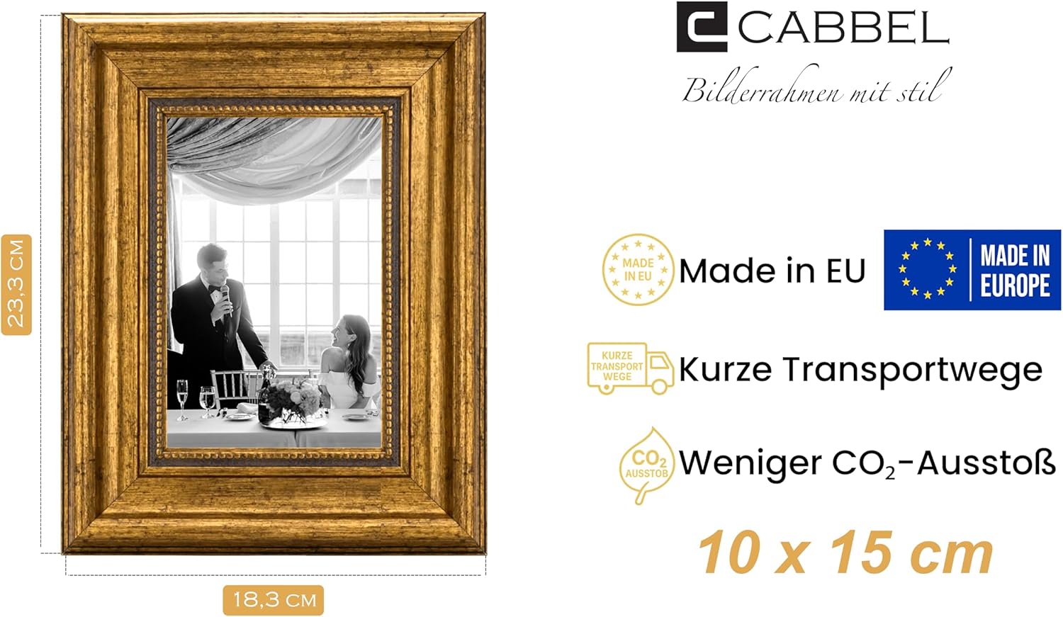 Cornice Portafoto 10x15 cm Argento Vintage Barocco - immagine 4