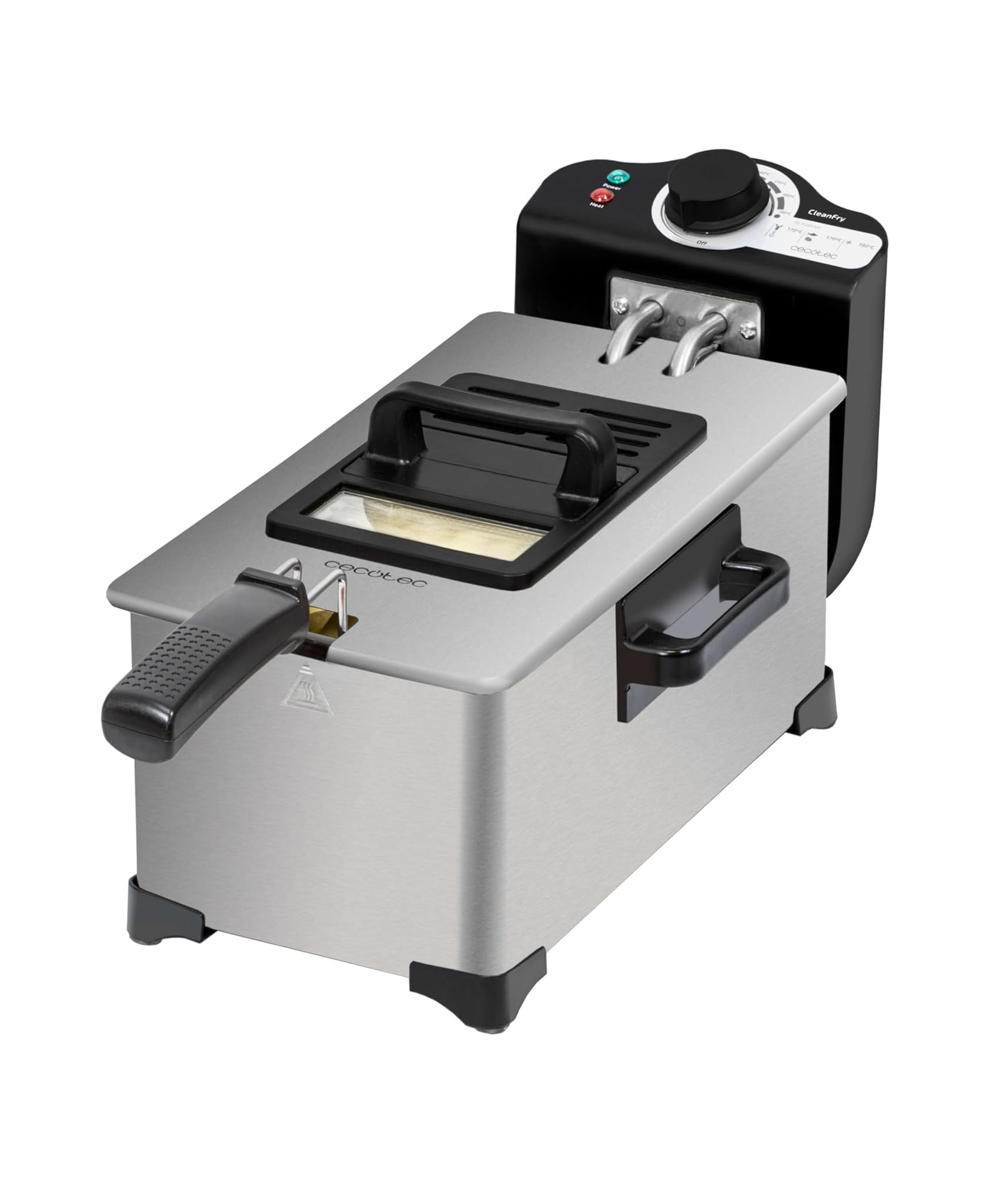 Cecotec Friggitrice Elettrica 3L Cleanfry Full Inox
