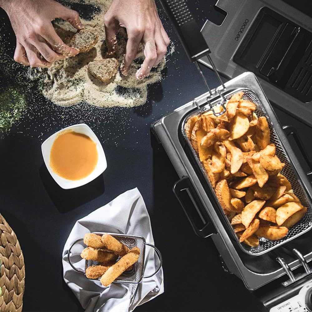 Cecotec Friggitrice Elettrica 3L Cleanfry Full Inox - immagine 3