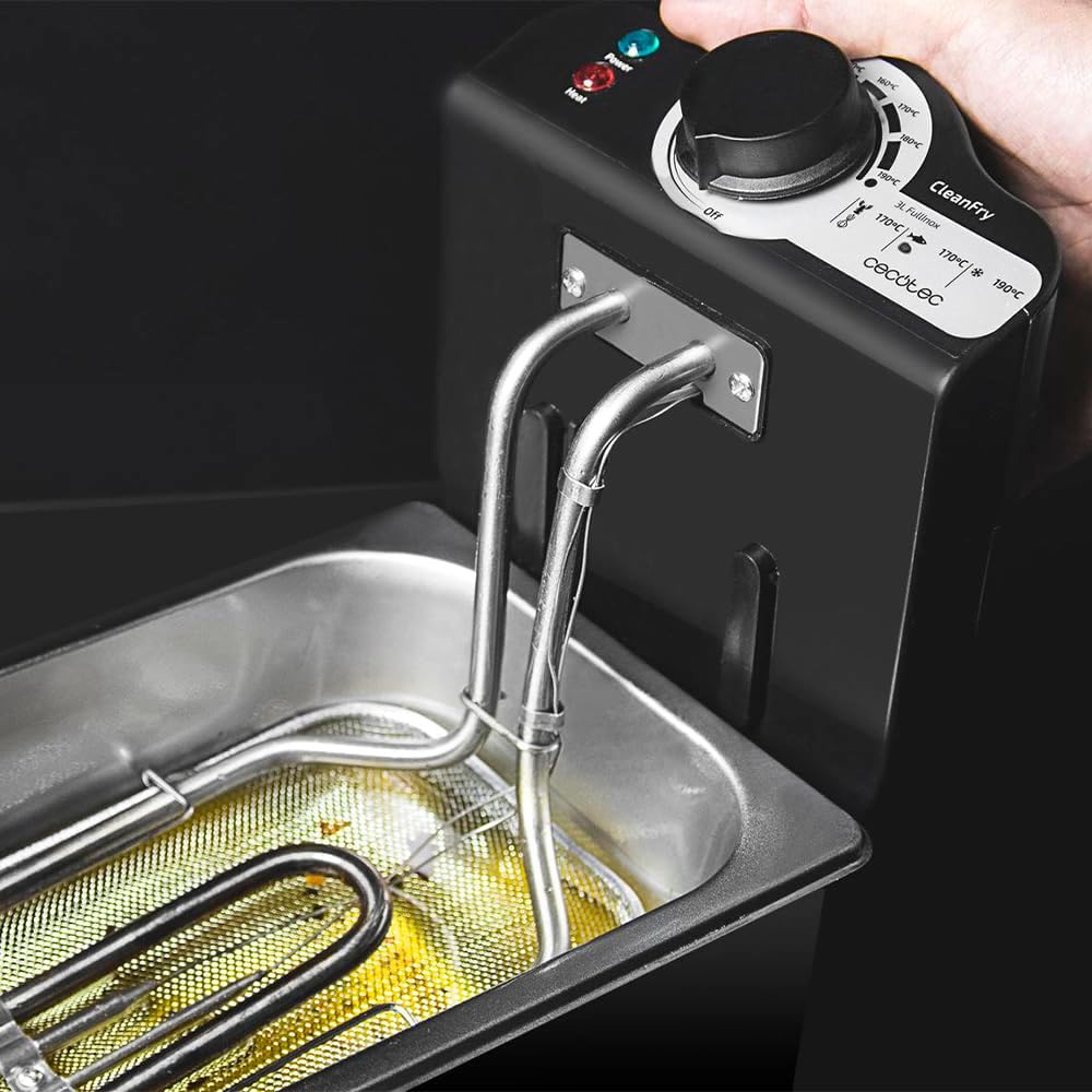 Cecotec Friggitrice Elettrica 3L Cleanfry Full Inox - immagine 8