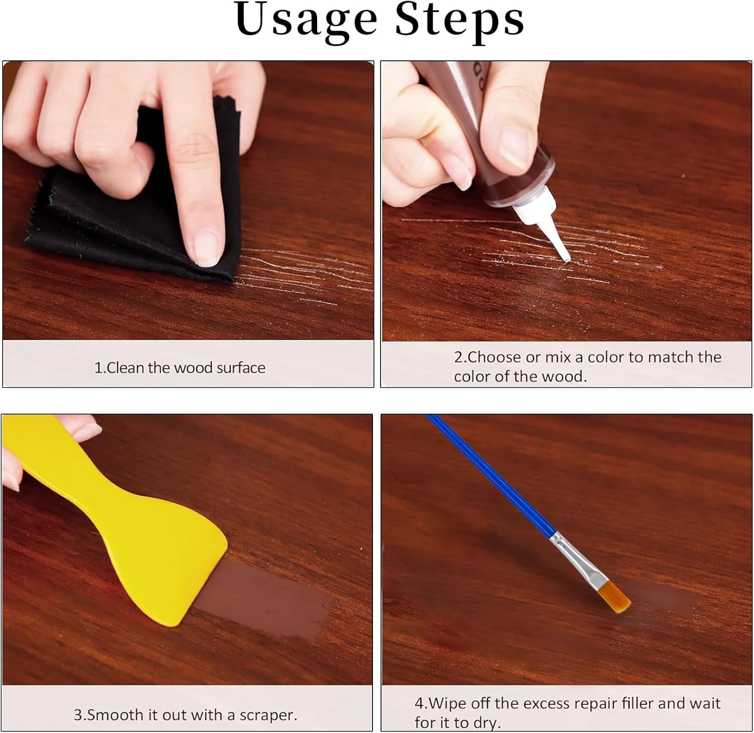 Kit Riparazione Legno e Mobili - 14 Colori - immagine 4