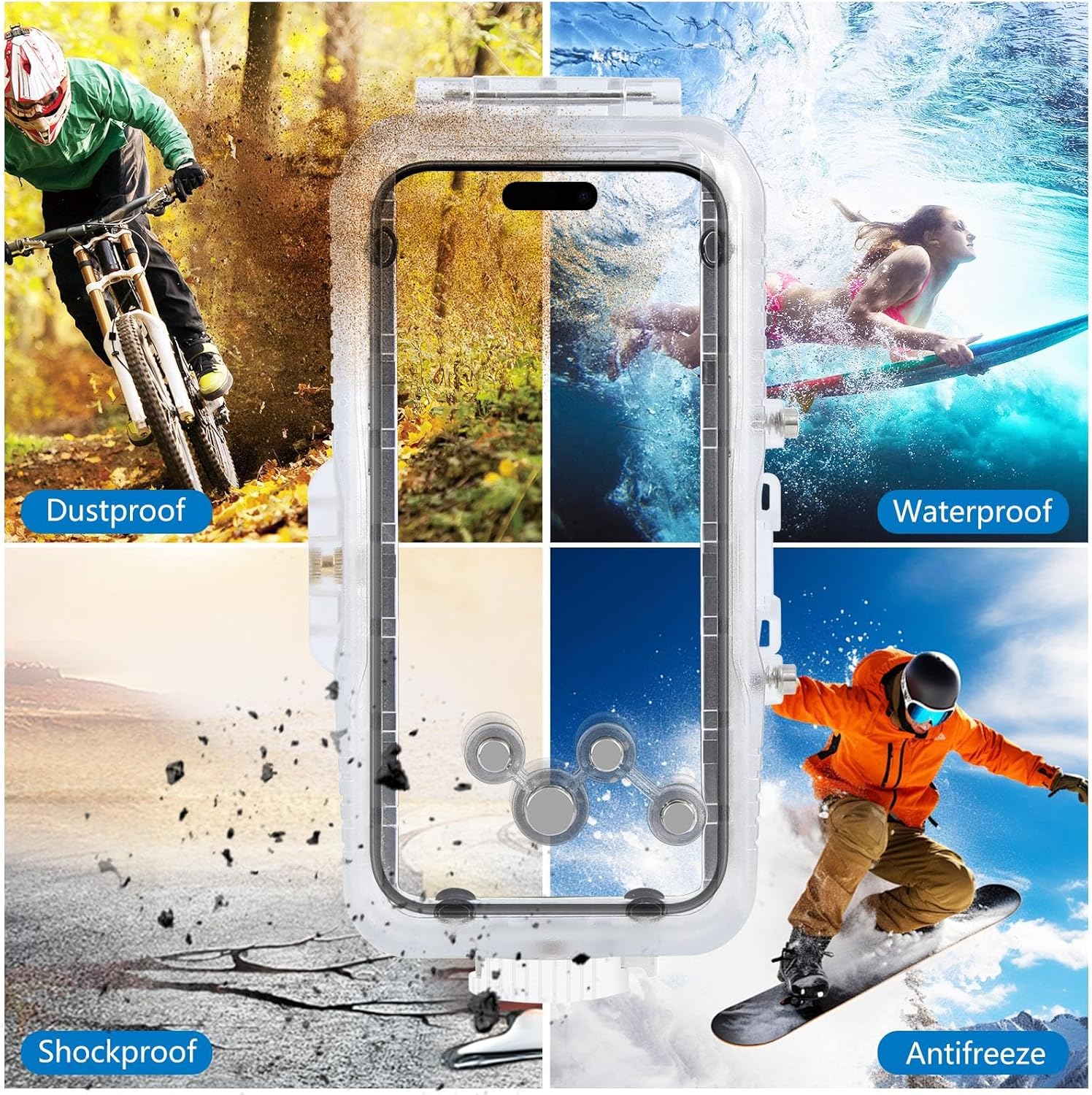 Puluz Custodia Impermeabile per iPhone 16 Pro Max - immagine 4