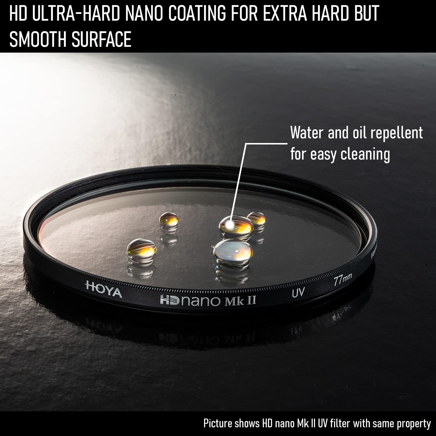 Hoya Circular Polarizing filter HD Nano MkII ø82mm, Nero - immagine 3
