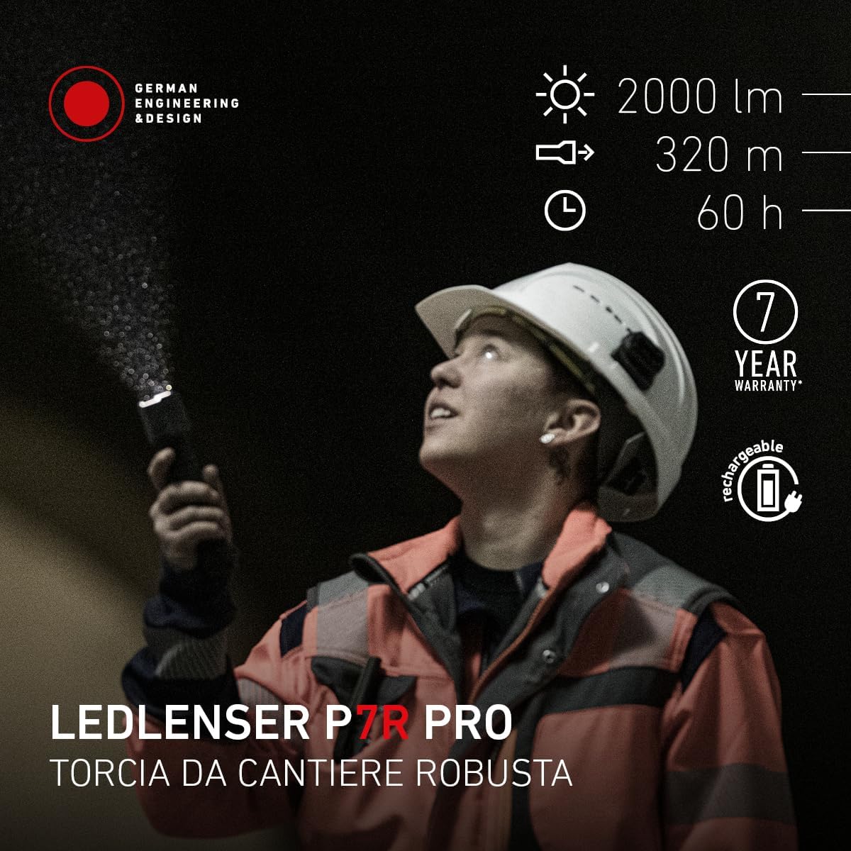 Ledlenser P7R Pro Torcia LED Ricaricabile 2000 lm - immagine 2