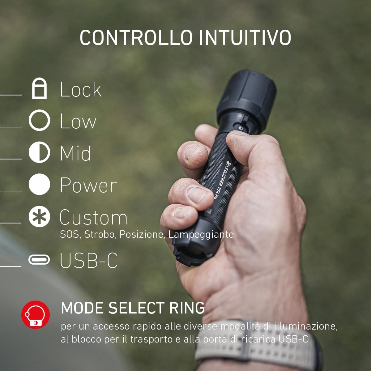 Ledlenser P7R Pro Torcia LED Ricaricabile 2000 lm - immagine 3