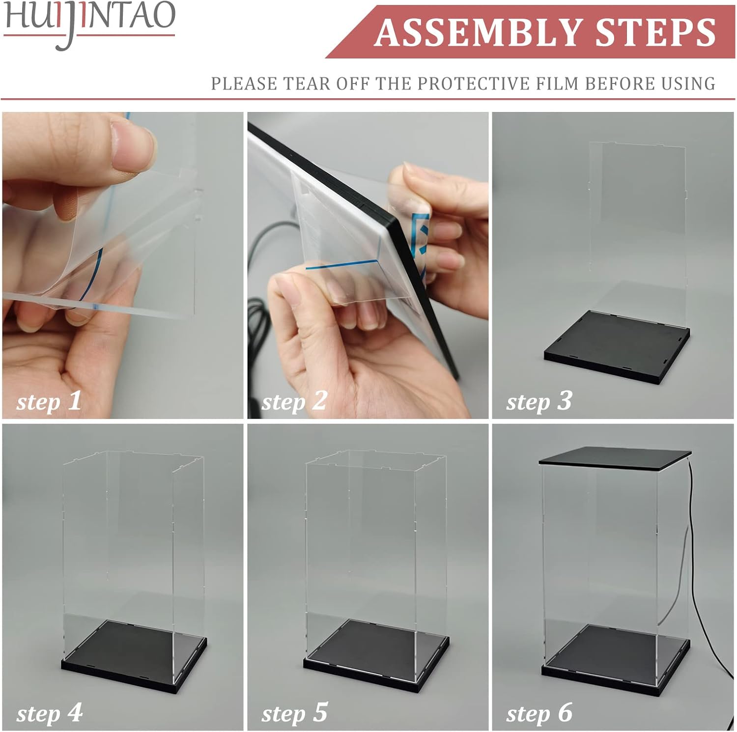 Vetrina in Acrilico con Luci LED e Interruttore - immagine 5