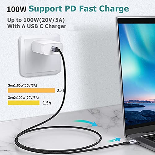 CAKOBLE Cavo USB-C to USB-C 3.1 Gen2 100W 2M - immagine 4