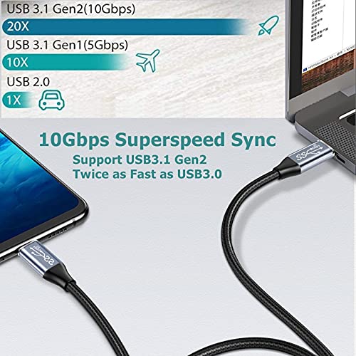 CAKOBLE Cavo USB-C to USB-C 3.1 Gen2 100W 2M - immagine 5