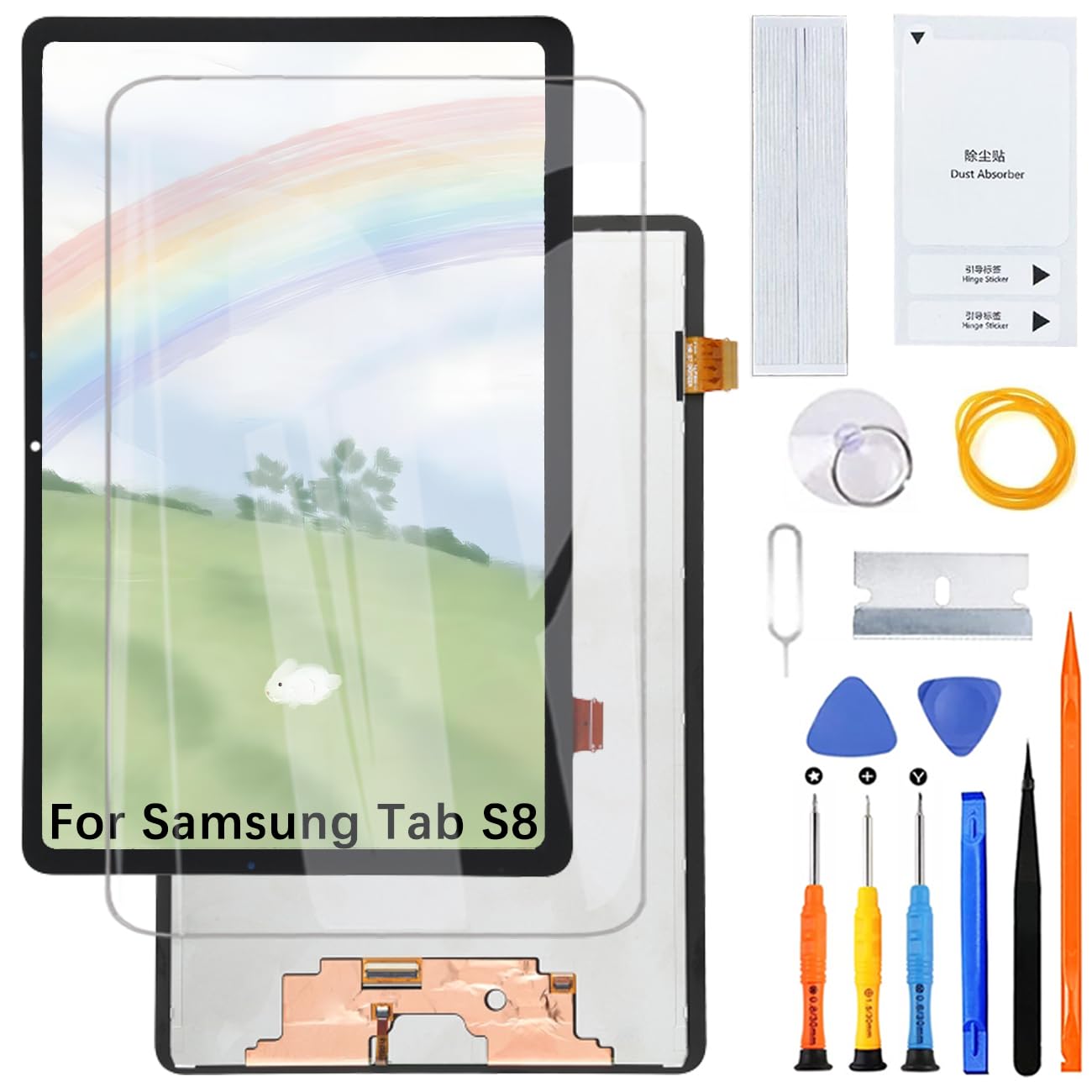 Schermo di ricambio per schermo LCD Samsung Tab S8 11 pollici X700 X706 con kit