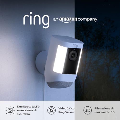 Ring Videocamera Pro con Faretti Cablata 2K