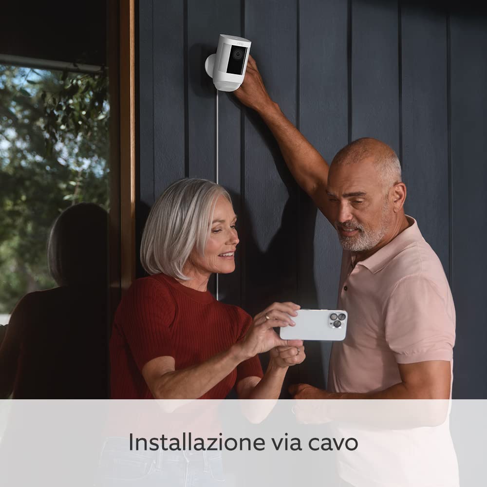 Ring Videocamera Pro con Faretti Cablata 2K - immagine 6