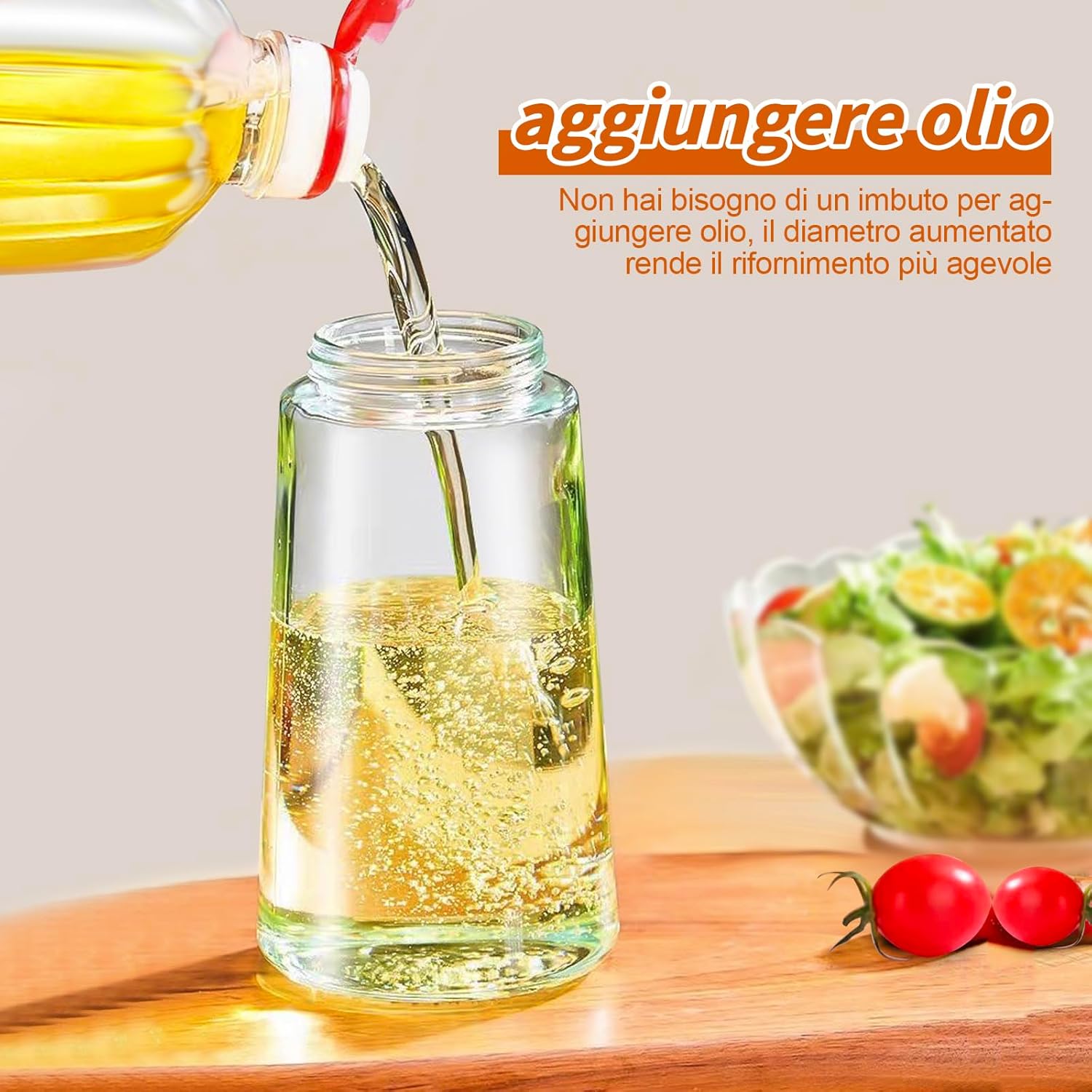 Yarramate Spruzzino Olio 2 in 1 per Friggitrice Aria 470ml - immagine 5