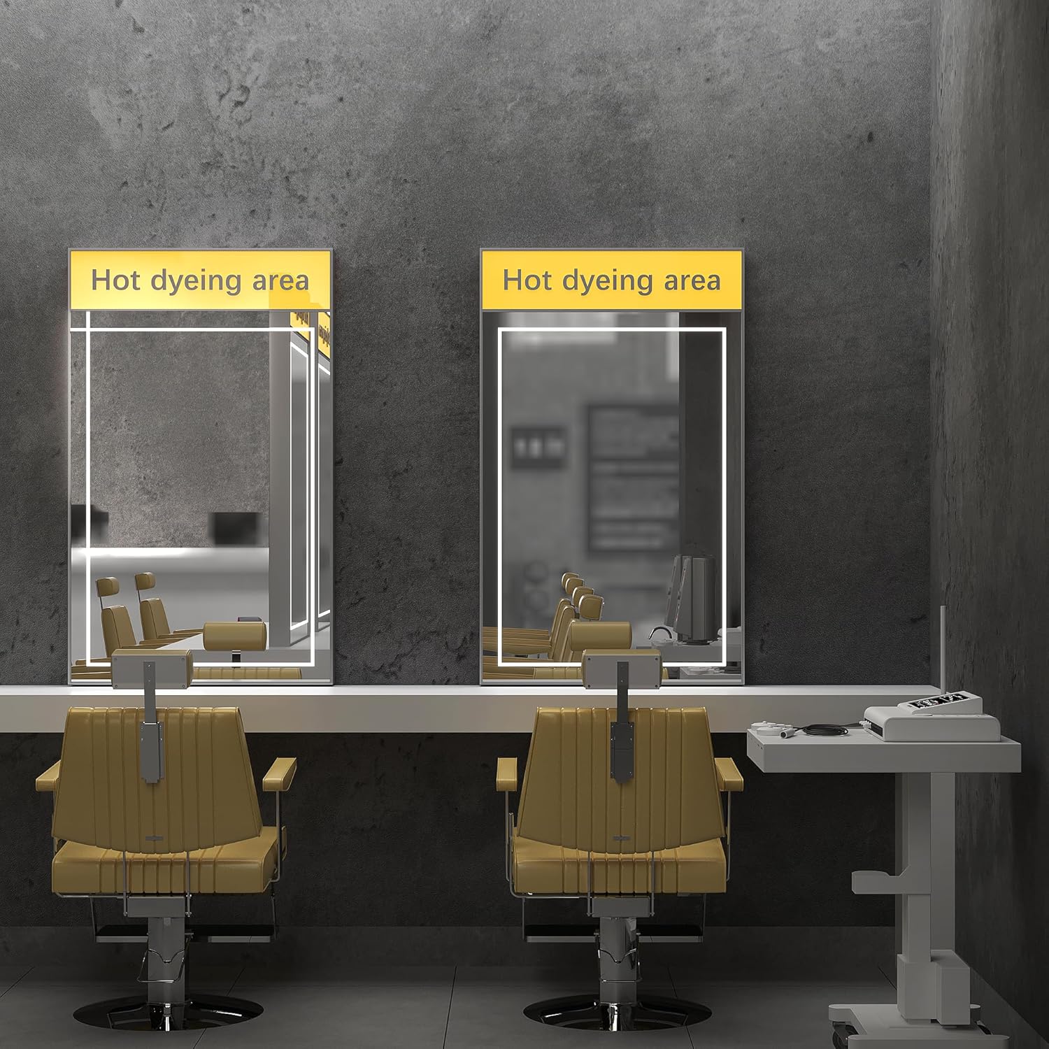 Totio Carta da Parati Autoadesiva Grigio Scuro Effetto Cemento - immagine 8