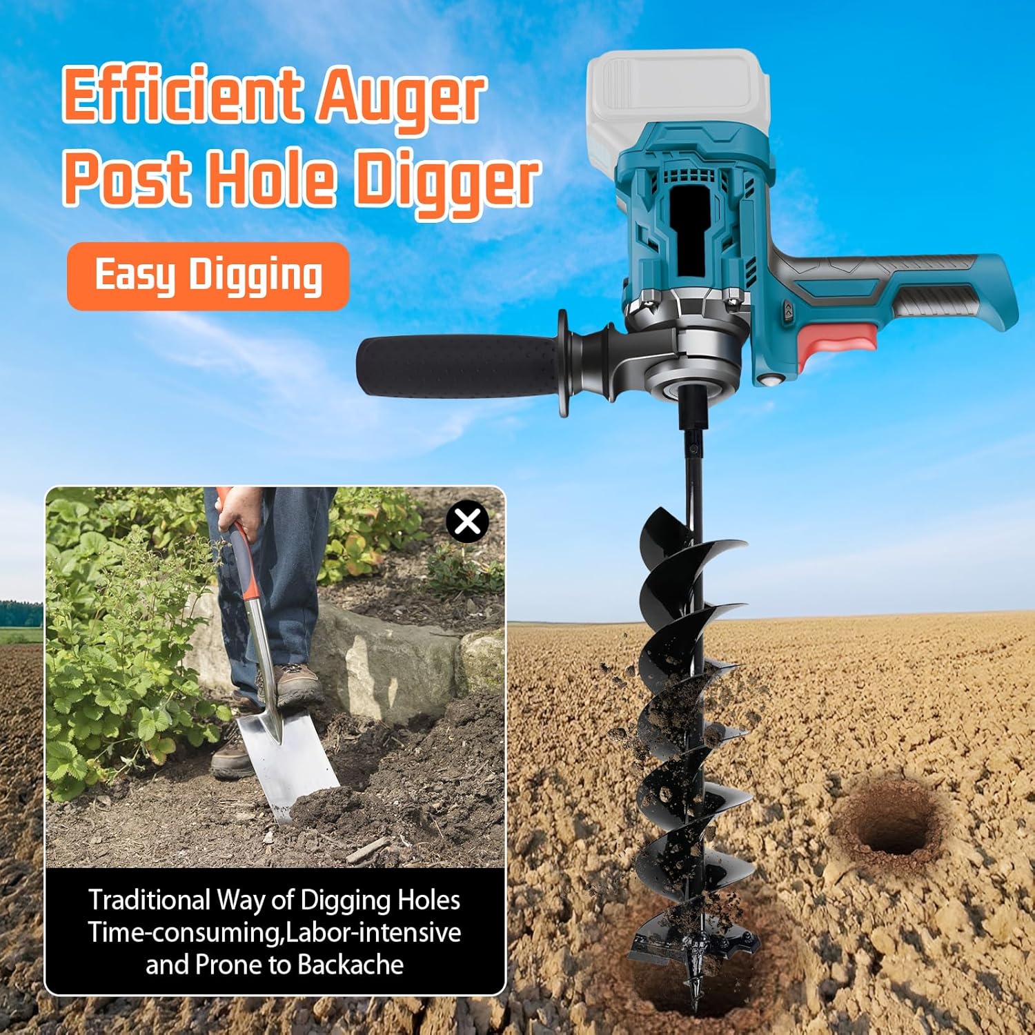 Trapano a Batteria Professionale per Giardino - immagine 6