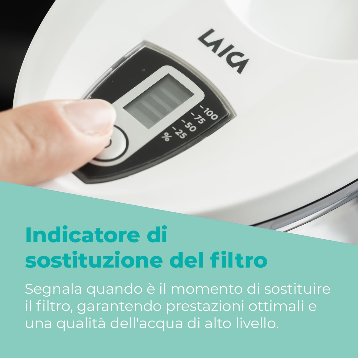 Laica Stream Line Caraffa Filtrante 2,3L Bianca - immagine 7