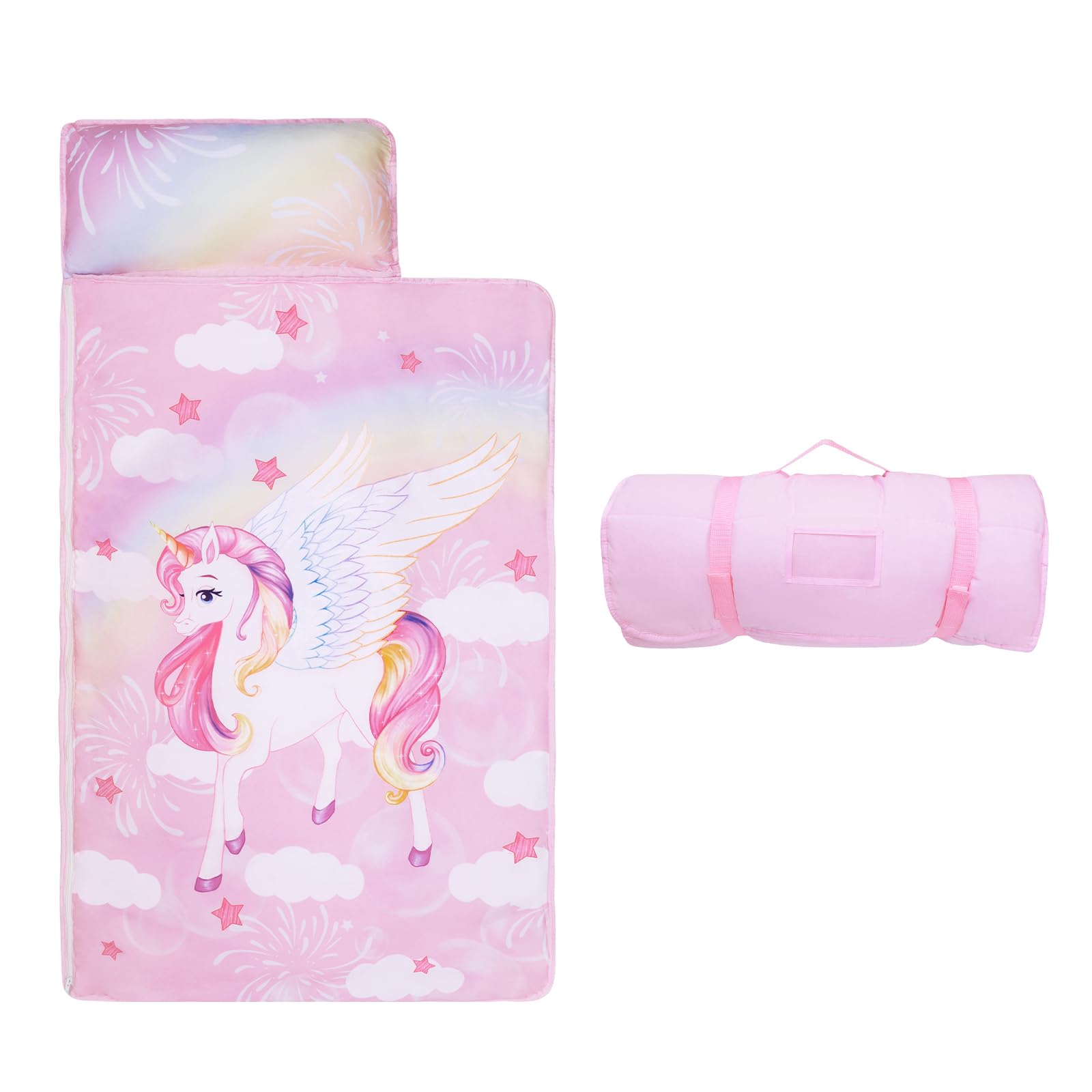 Nap Mat per Bambini con Cuscino e Coperta Rimovibili