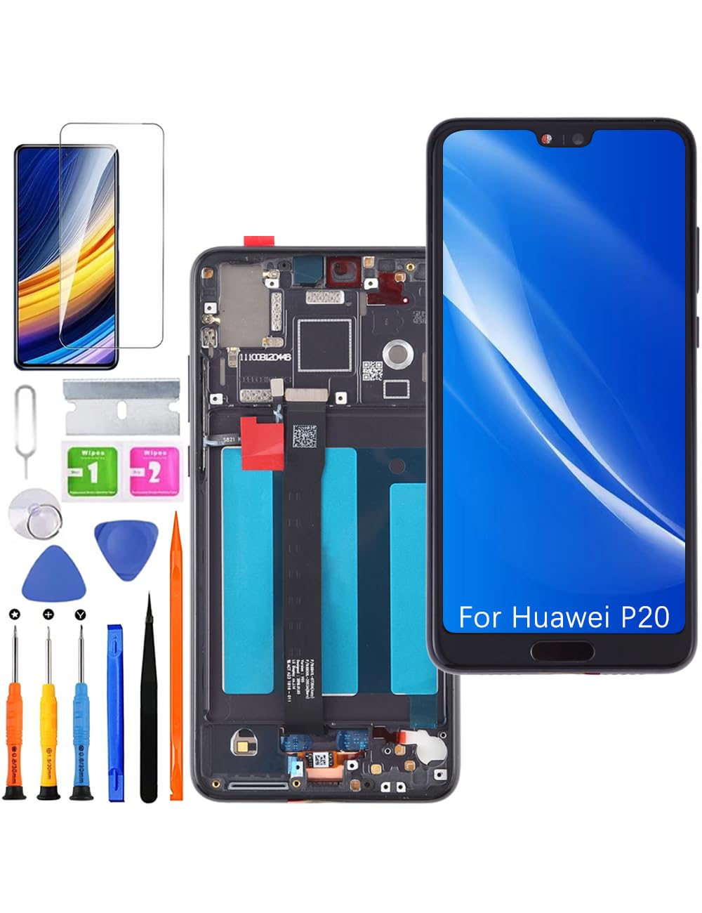 Display Ricambio Originale Huawei P20 LCD Nero