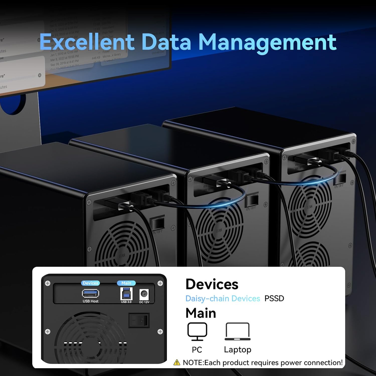 Cenmate Enclosure 6 Alloggiamenti per HDD/SSD SATA - immagine 6