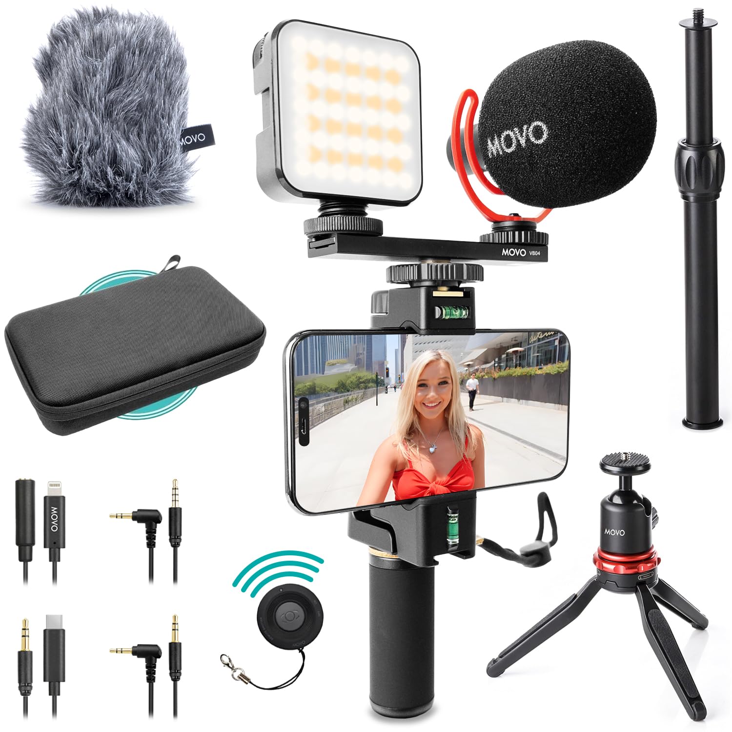 Movo iVlogger-PRO Kit Vlogging per iPhone/Android