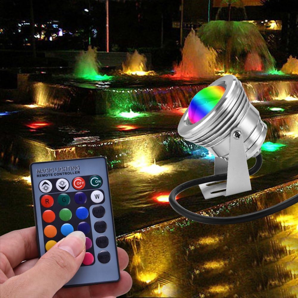 Tissting Faretti Subacquei LED RGB 12V con Telecomando - immagine 3