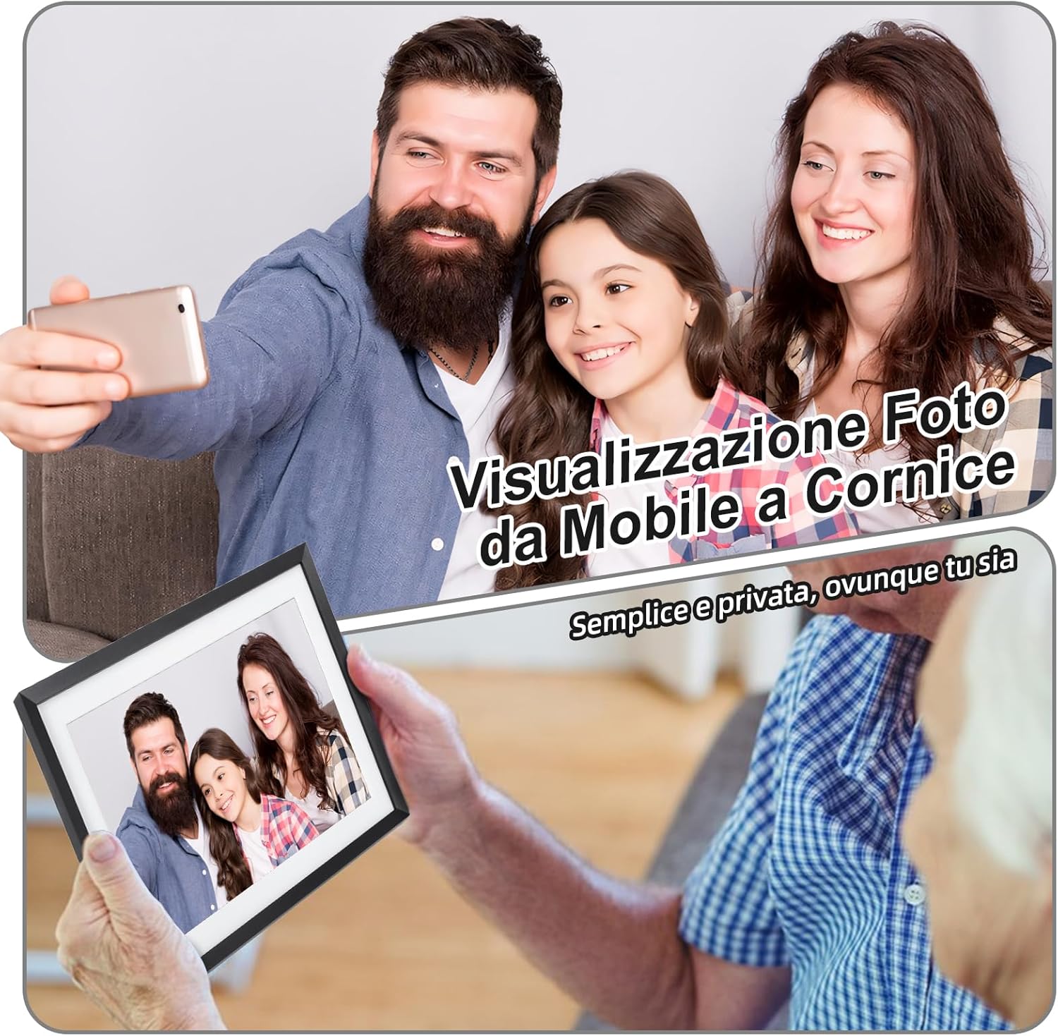 Rollei Smart Frame WiFi 107 - Cornice Digitale 10.1" 32GB - immagine 4