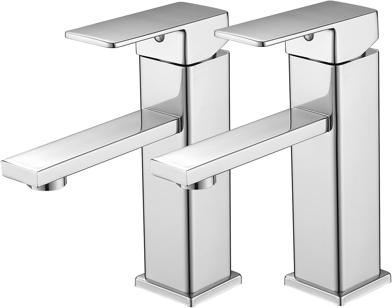 Rubinetto Bagno Lavabo Miscelatore Monocomando, Cromo - immagine 1