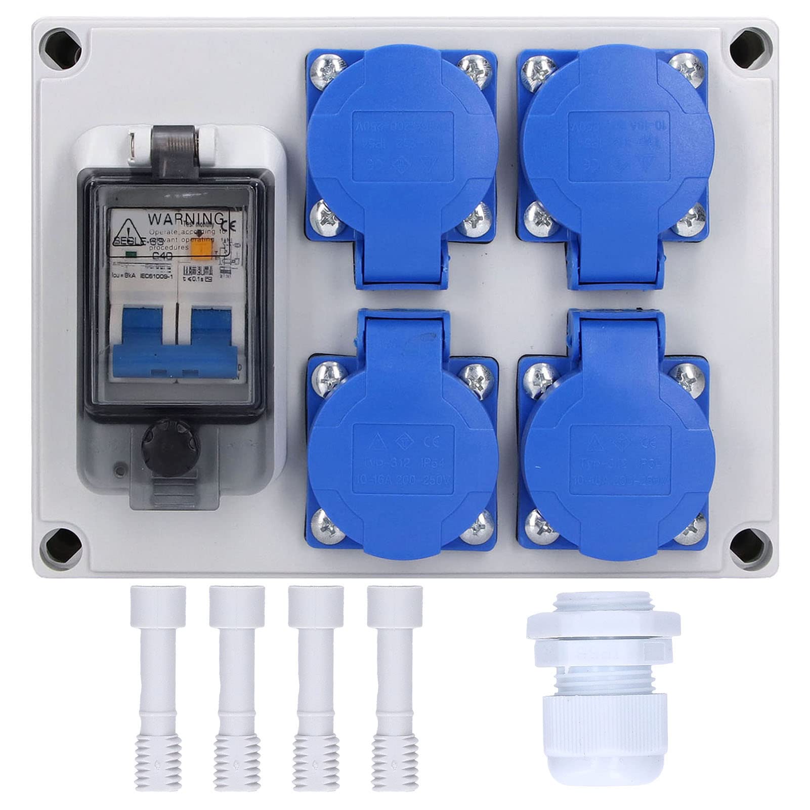 Liebewh Presa a Muro Doppia per Esterni 200-250V