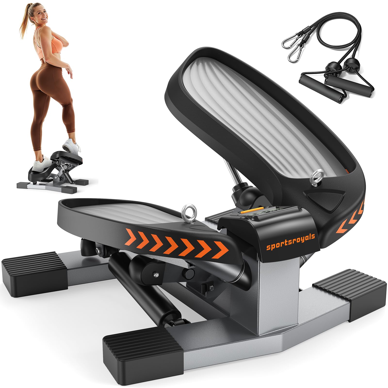 Sportsroyals Stepper Fitness 3in1 con Monitor LCD
