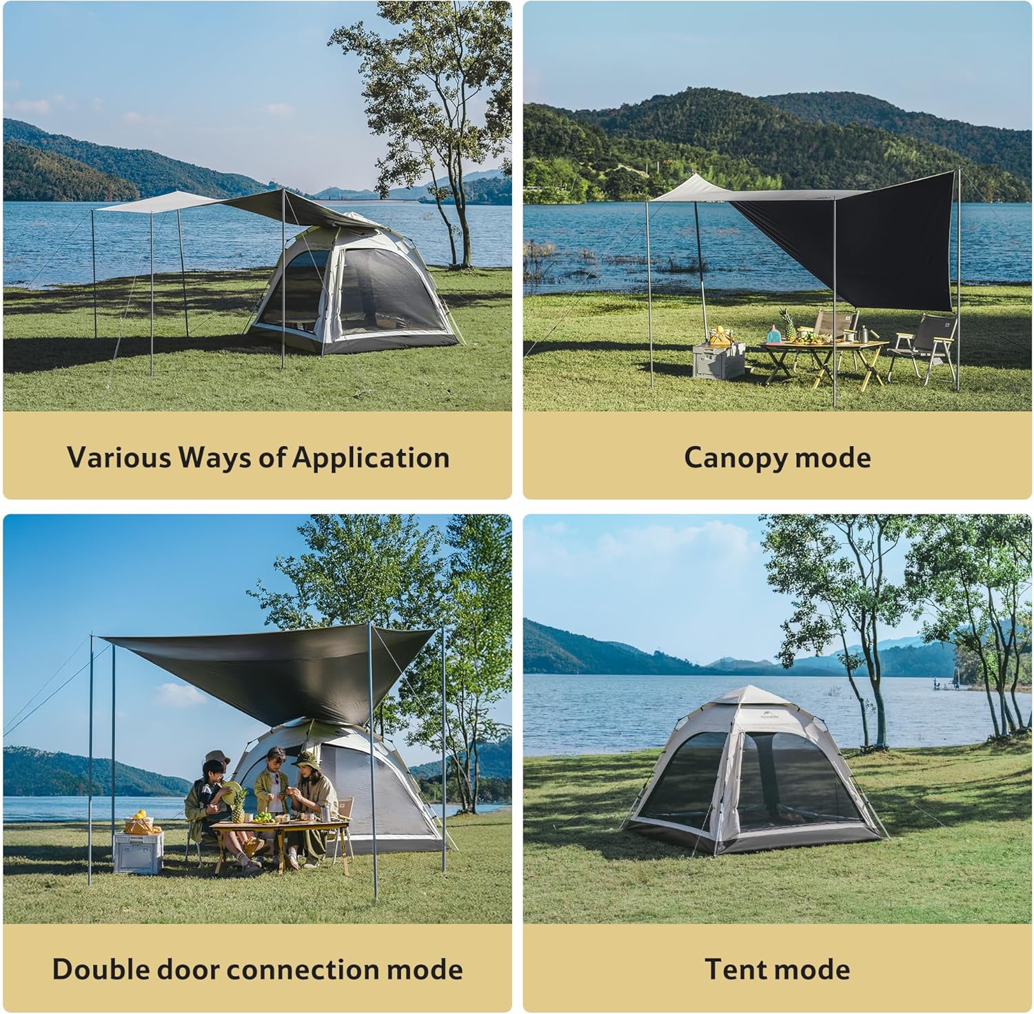 Naturehike Ango - Tenda Pop-Up Automatica per 3 Persone - immagine 3