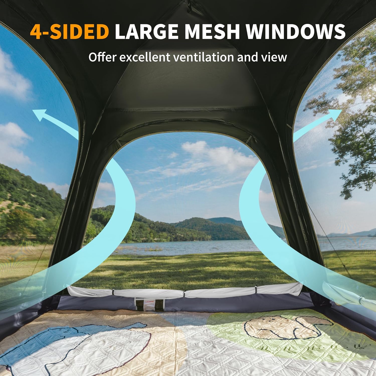 Naturehike Ango - Tenda Pop-Up Automatica per 3 Persone - immagine 5