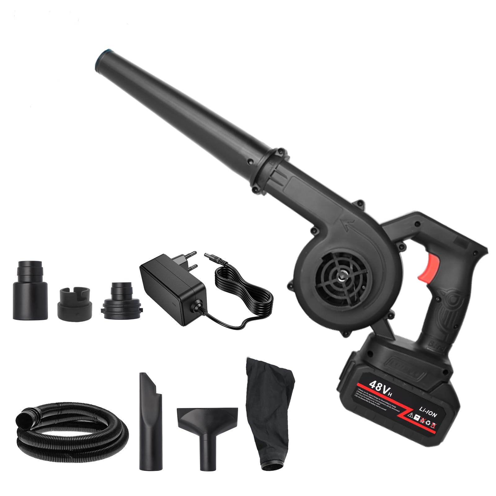 Soffiatore Aspiratore Foglie 2 in 1 a Batteria