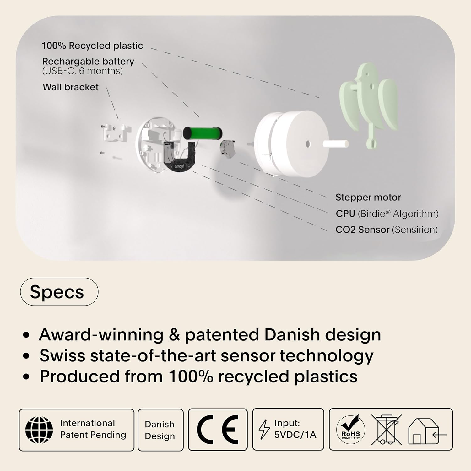 Birdie Design - Monitor CO₂ per Interni - immagine 4