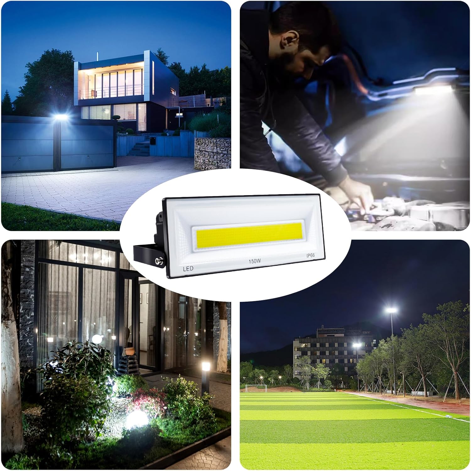 CREATESTAR Faretto LED Esterno 150W 6500K IP66 - immagine 7