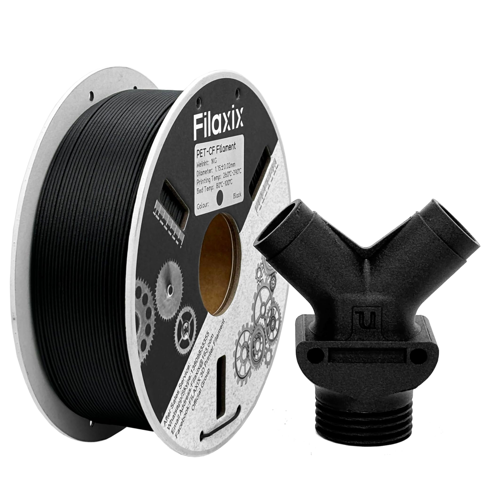 Carbon Fiber PET Filament 1.75mm per Stampanti 3D