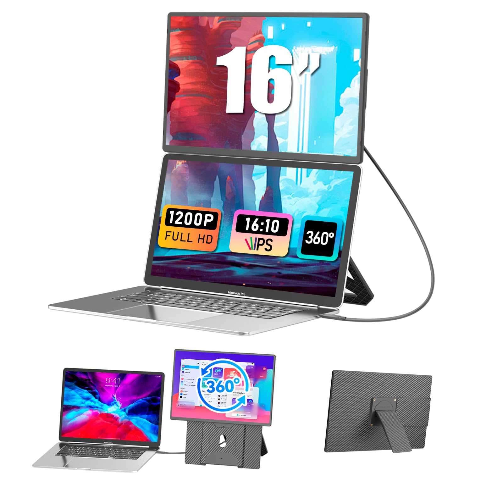 Monitor Portatile 16" Full HD IPS 16:10