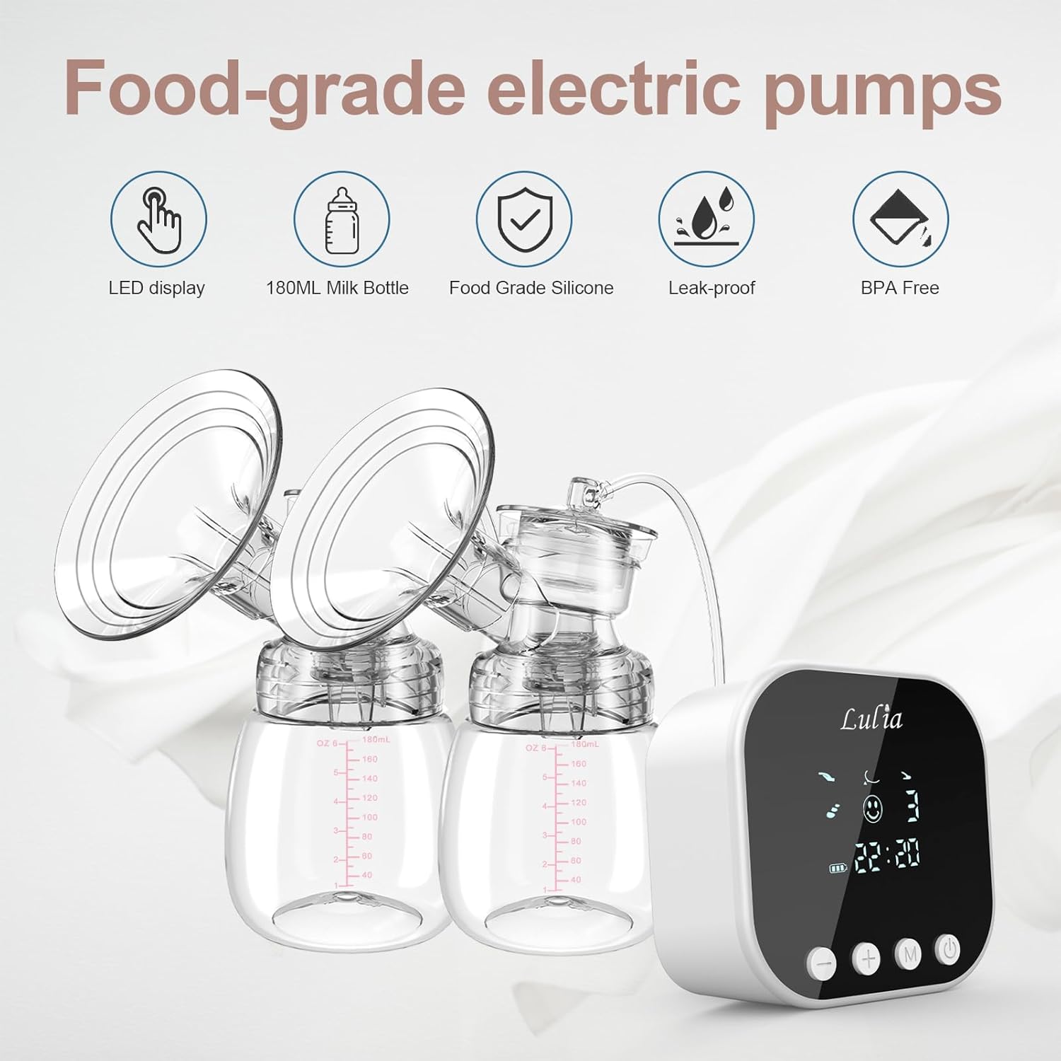 Lulia Tiralatte Elettrico Portatile Senza BPA - immagine 2