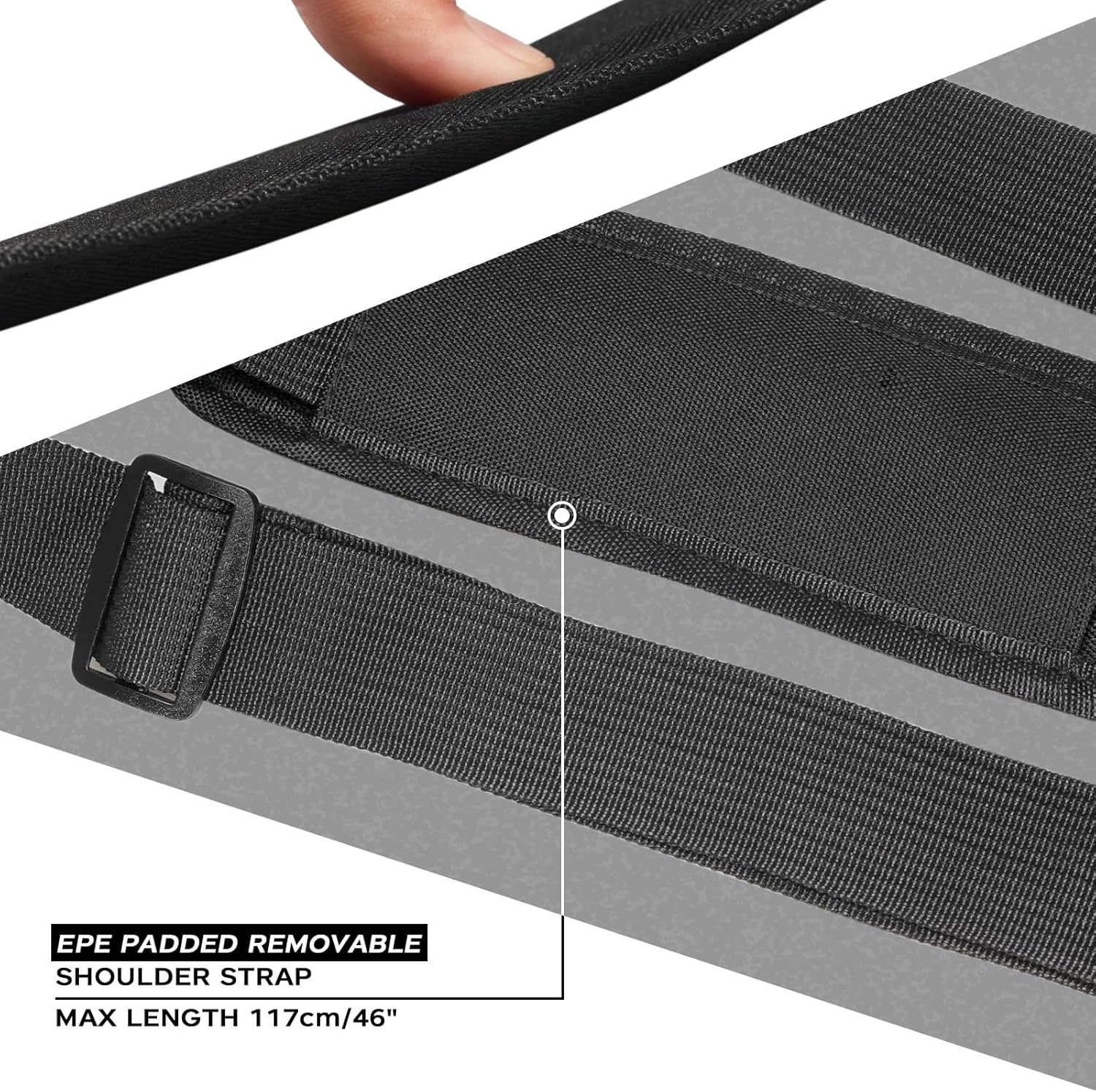 SeaKnight Borsa da Pesca a Spalla Singola, L - Nero - immagine 6