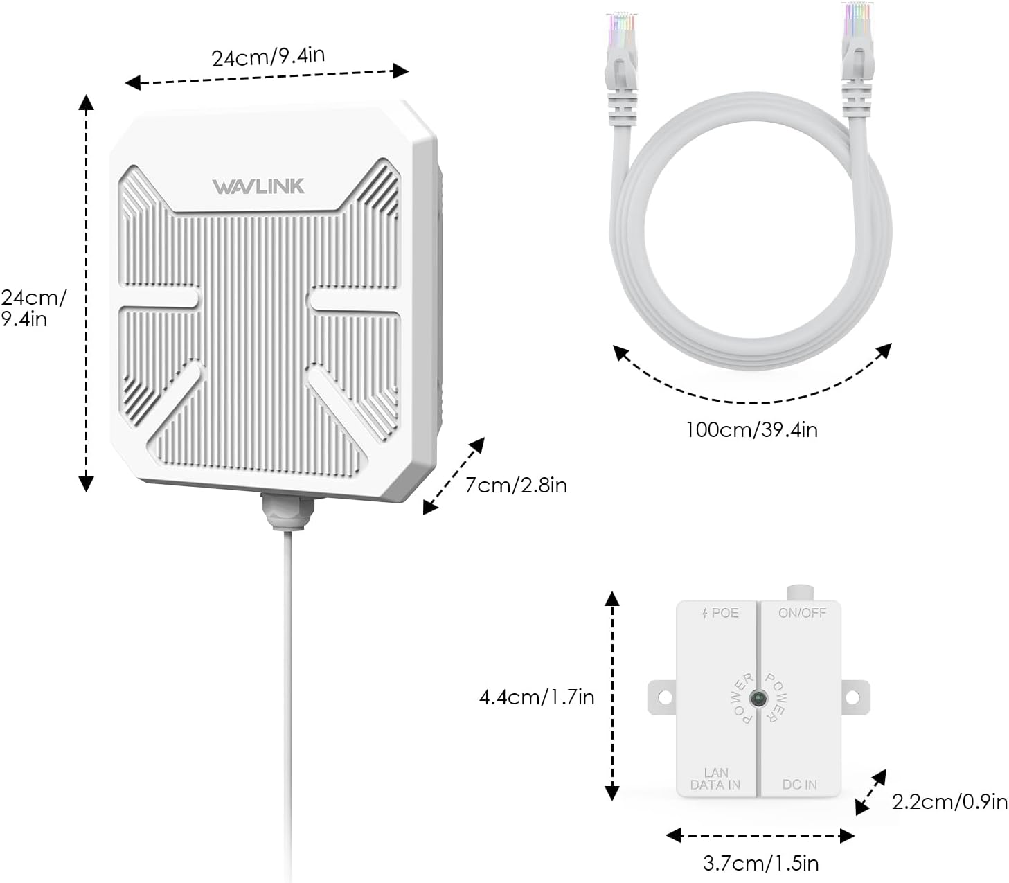 Wavlink AX3000 Outdoor Point to Point WLAN Bridge - immagine 8