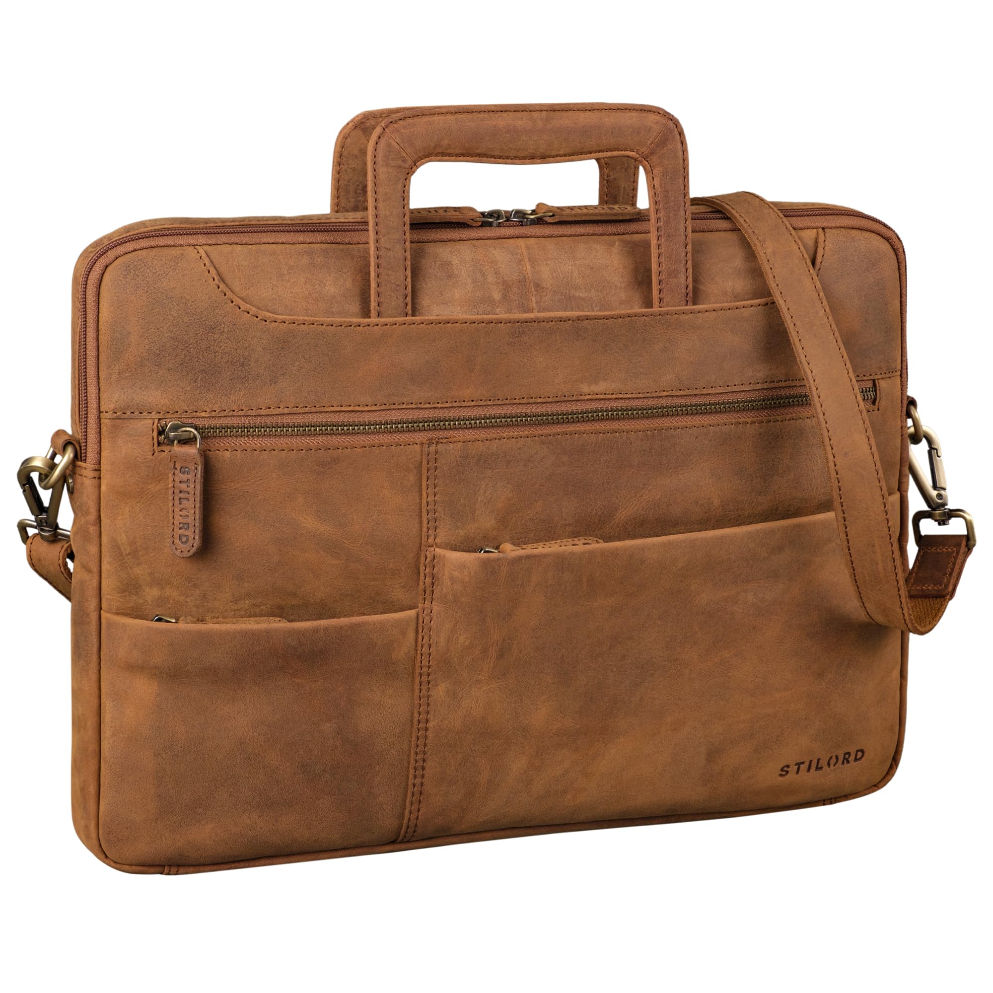 STILORD 'Farleigh' Borsa Porta PC 15.6 Pollici Pelle