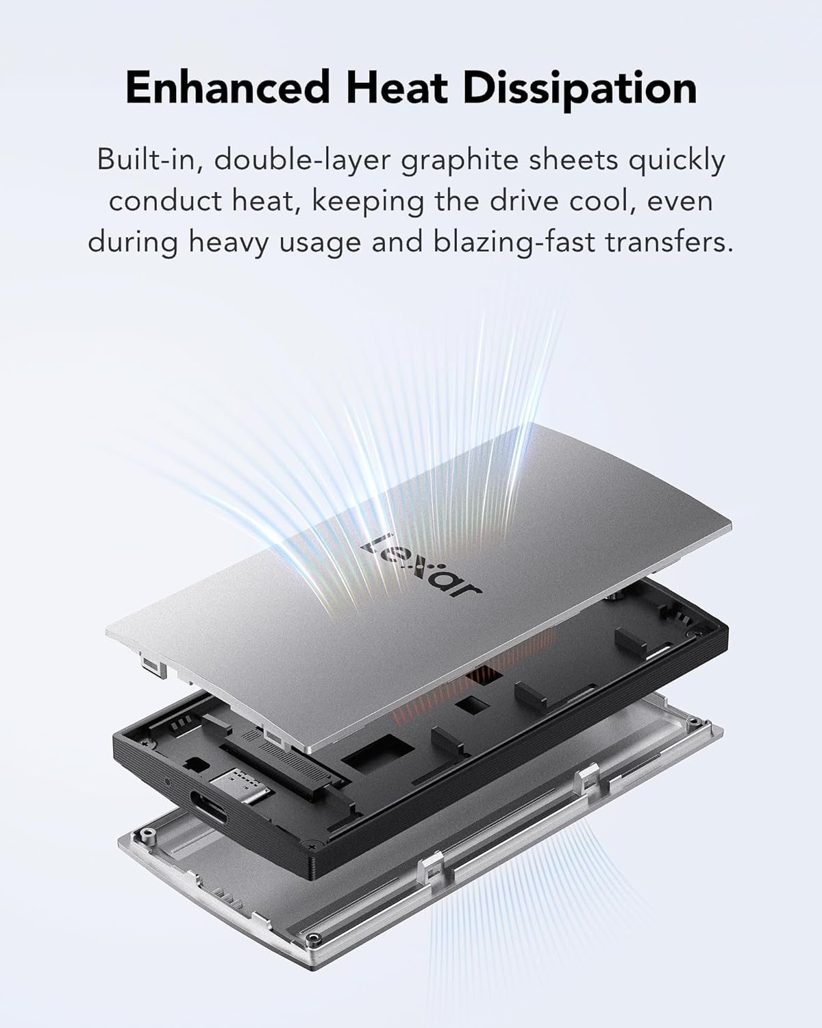 Lexar ES3 1TB SSD Esterno USB3.2 Gen2 - immagine 4