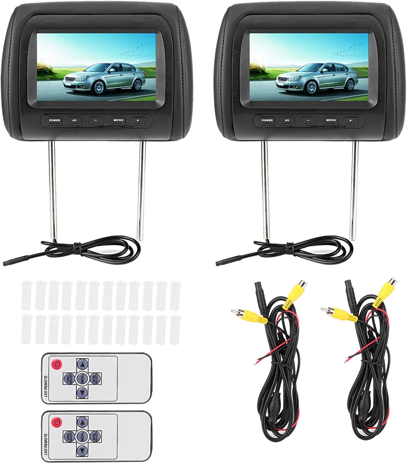 KIMISS Car Player - Lettore Video LCD 7 pollici (2 pezzi)