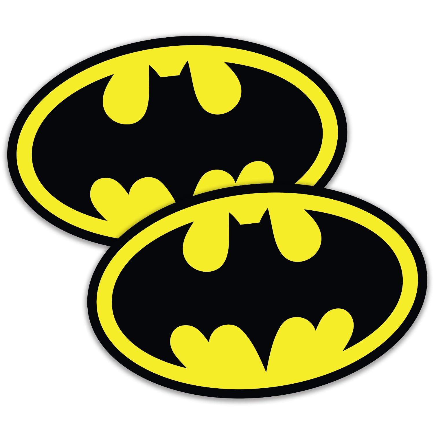 Confezione 2 Adesivi Logo Supereroi 20cm Larghezza