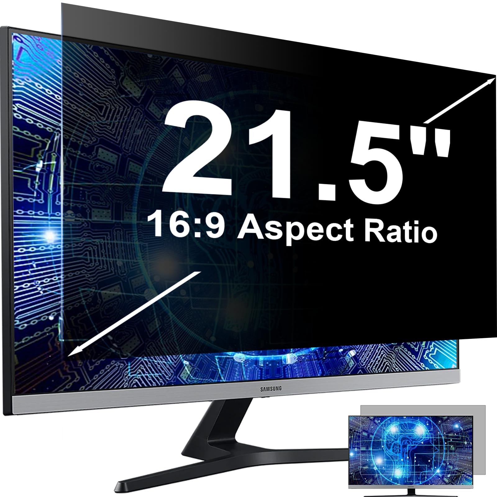 Mamol Filtro Privacy Premium Rimovibile 21.5 Pollici