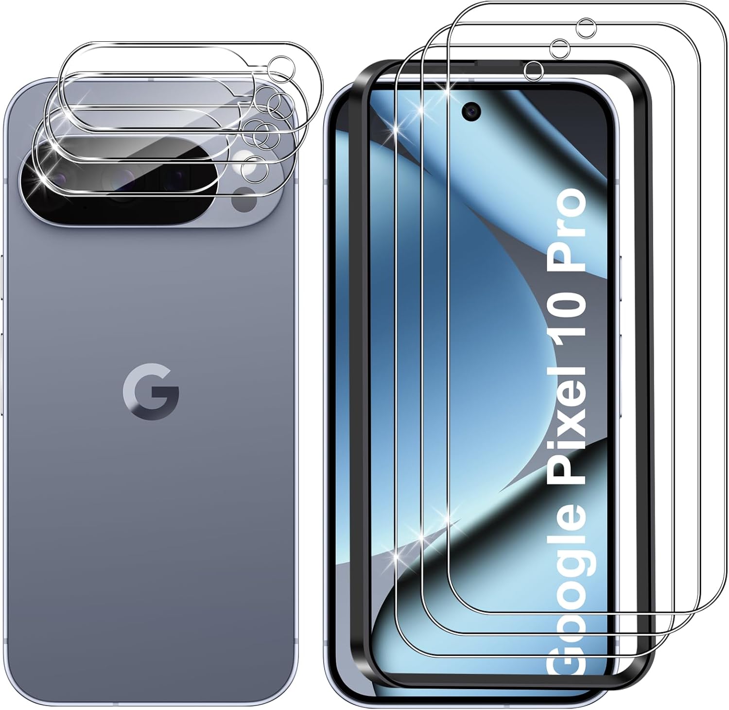 Lutree Vetro Temperato per Google Pixel 10 Pro (3+3 Pezzi) - immagine 1