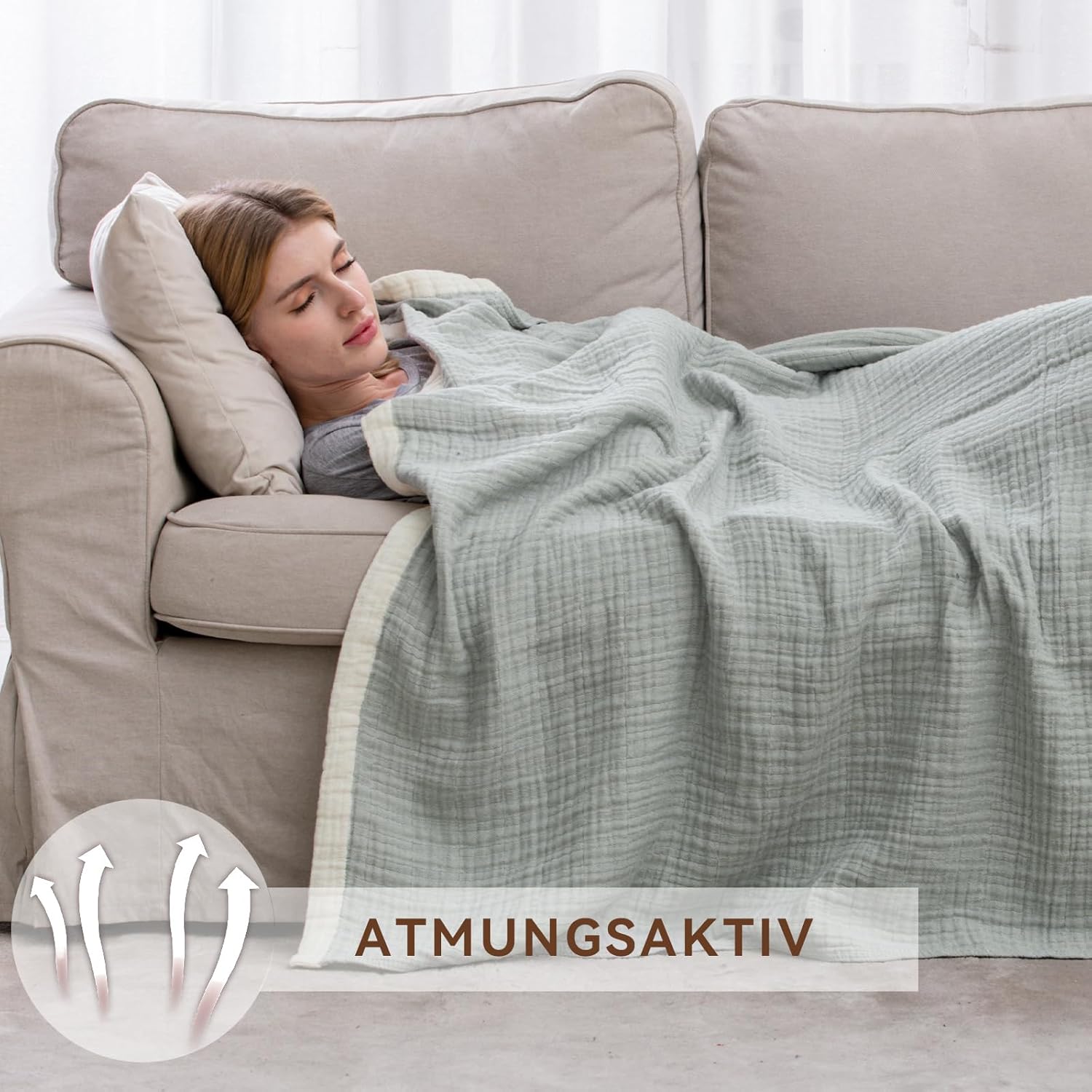 Se Softexly Coperta Morbida Lago Blu 230x260cm - immagine 3