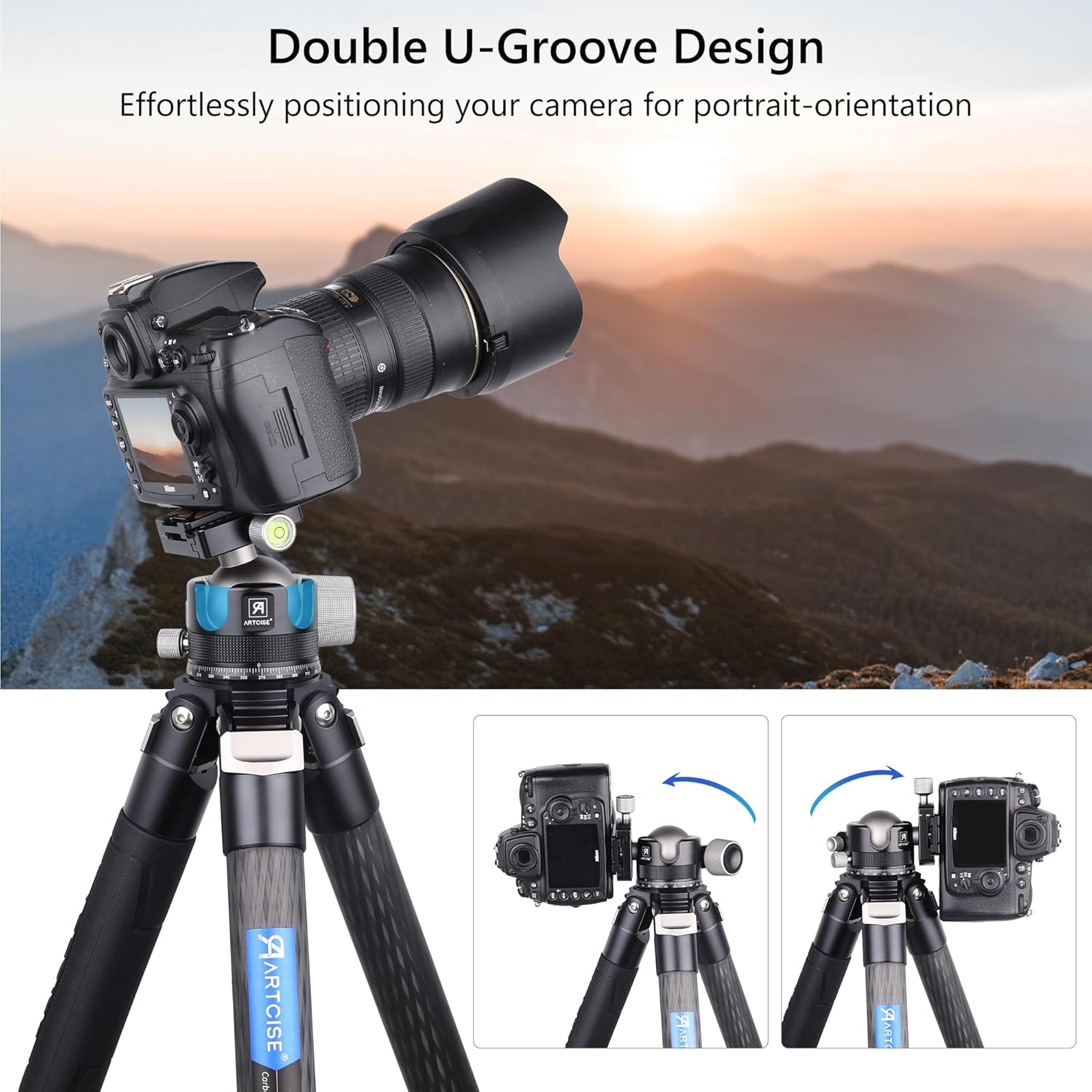 Artcise KB44 Testa a Sfera Basso Profilo per Treppiede - immagine 6