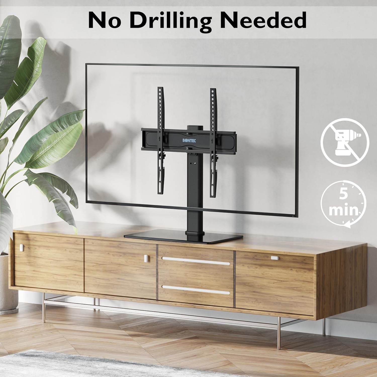 Bontec Supporto da Tavolo per TV 24-60 Pollici - immagine 7